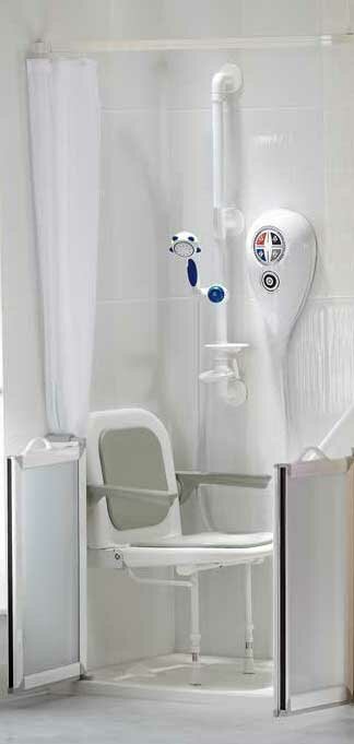 What are some different types of disabled walk-in showers?